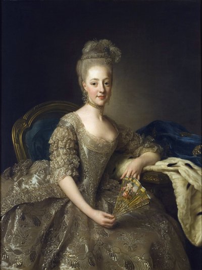 Portrait of Hedwig Elisabeth Charlotte of Holstein Gottorp by Alexander Roslin