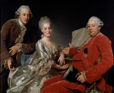 John Jennings Esq. and His Brother and Sister-in-Law by Alexander Roslin