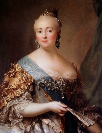 Portrait of Elizabeth Petrovna, Empress of Russia by Alexander Roslin