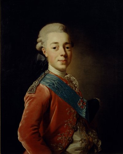 Portrait of Grand Duke Pavel Petrovich by Alexander Roslin