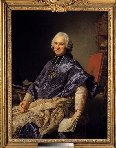 Portrait of Joseph Marie Terray (1715-1778) Abbe of Molesmes, Minister by Alexander Roslin
