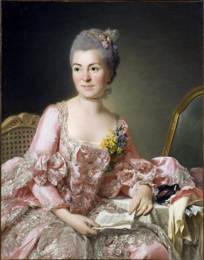 Portrait of Marie Suzanne Giroust, Madame Roslin by Alexander Roslin