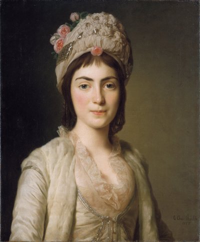 Portrait of Zoie Ghica, the Princess of Moldavia by Alexander Roslin