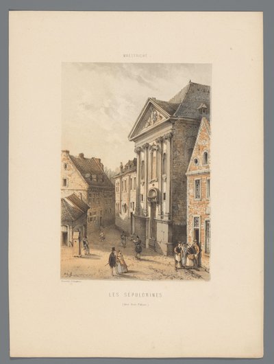 Bonnefanten Monastery in Maastricht, from the series Monuments of Maestricht by Alexander Schaepkens