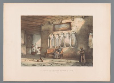 View of the Monastery of the Basilica of Our Lady in Tongeren (Cloitre de l