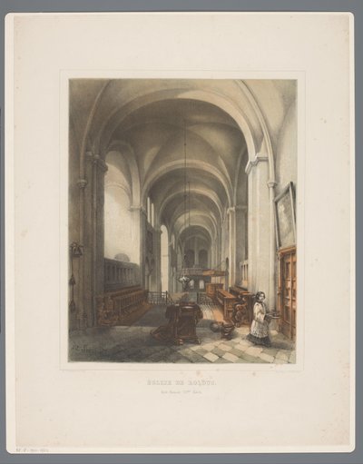 Interior of Rolduc Abbey Church (series title: Rolduc and Its Surroundings) by Alexander Schaepkens