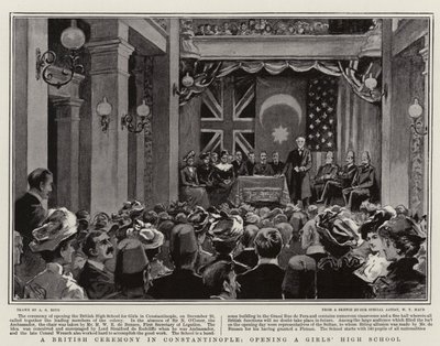 A British Ceremony in Constantinople, Opening a Girls