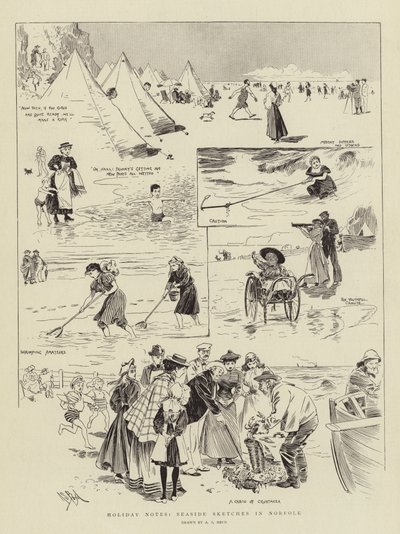 Holiday Notes, Seaside Sketches in Norfolk by Alexander Stuart Boyd
