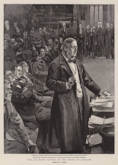 The All-Night Sitting in the House of Commons by Alexander Stuart Boyd