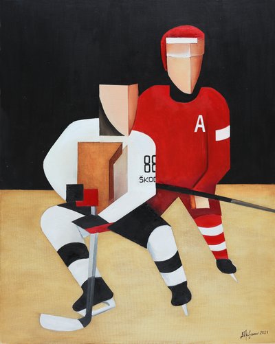 Geometric Hockey Players by Alexander Trifonov