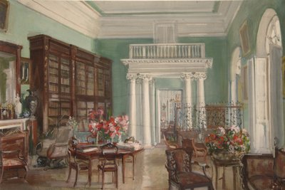 Interior of the Library in the Golitsyn