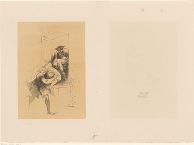Man Being Lifted into a Carriage by Alexander Ver Huell