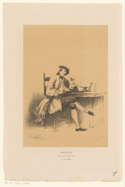 Self-Portrait of Cornelis Troost (Troost Observing) by Alexander Ver Huell
