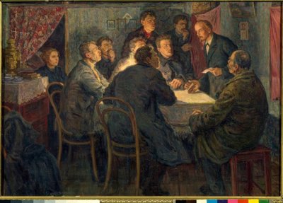 W.I. Lenin as Leader of the Marxist Course in Petersburg by Alexander Viktorowitsch Morawow