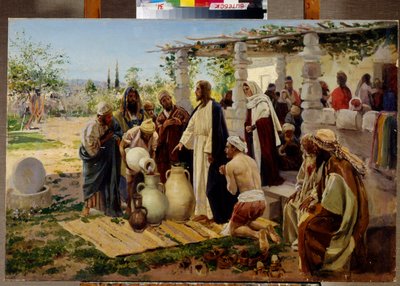 The Miracle of Water Turning into Wine at Cana by Alexander Vladimirovich Makovsky