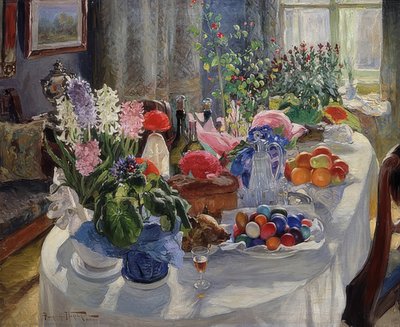 Easter Table. 1915-16 by Alexander Vladimirovich Makovsky