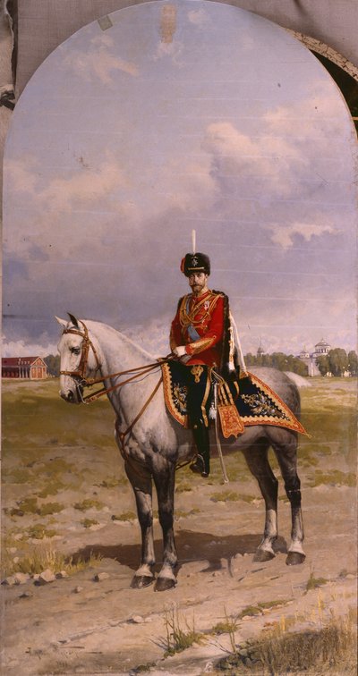 Portrait of Emperor Nicholas II 1868-1918, 1908 by Alexander Vladimirovich Makovsky