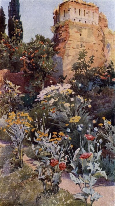 In the Gardens of the Alhambra by Alexander Wallace Rimington