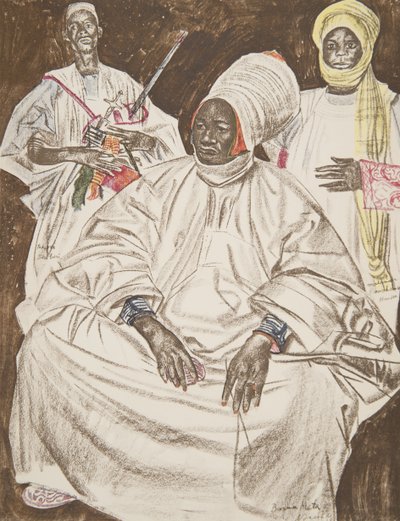 Barma Mata, Sultan of Zinder, from Dessins et Peintures d