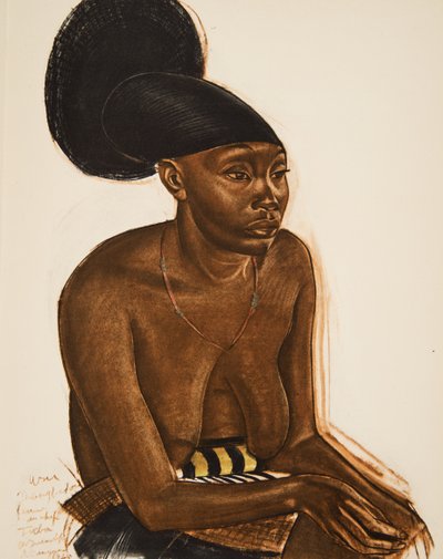 Uru, the Mangbeou (Niangara) Upper Ouelle, from Dessins et Peintures d