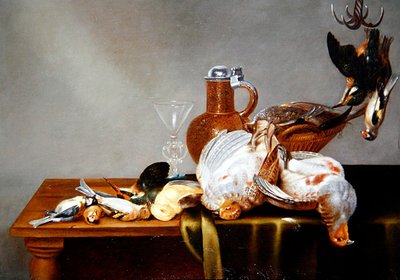 A Still Life of Dead Game with Partridges and other Birds by Alexander van Adriaenssen