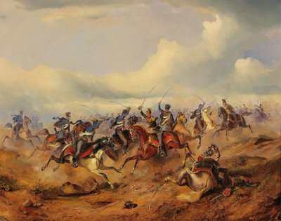 A Scene from the Hungarian Revolution of 1848-1849, c. 1850 by Alexander von Bensa
