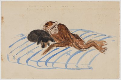 Self-Portrait of the Artist as a Monkey with Marianne von Werefkin
