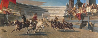 The Chariot Race by Alexander von Wagner