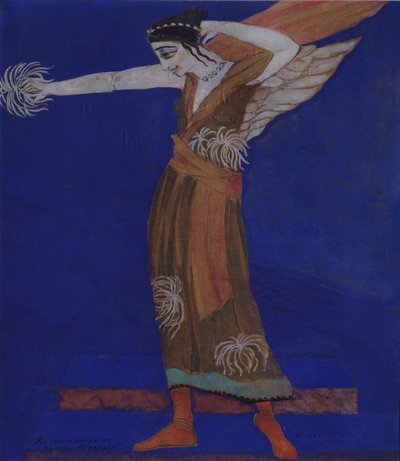 Costume Design for the Play Famira-kifared by I. Annensky by Alexandra Alexandrowna Exter