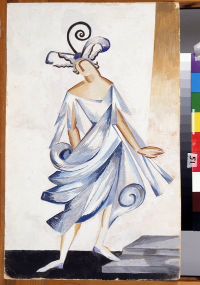 Juliet. Costume Design for the play Romeo and Juliet by William Shakespeare by Alexandra Alexandrowna Exter