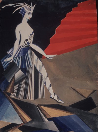 Salomé. Costume design for the play Salomé by O. Wilde, 1917 by Alexandra Alexandrowna Exter