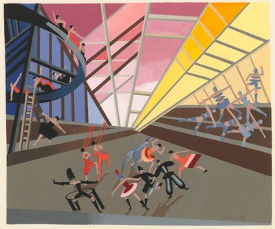 Scenic Design from the Portfolio Décors de Théâtre by Alexandra Alexandrowna Exter