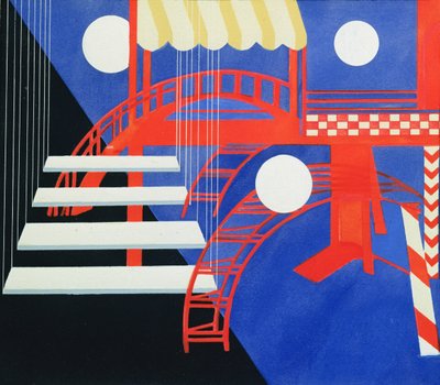 Stage Design for the Edition Decors de Theatre by Alexandra Alexandrowna Exter
