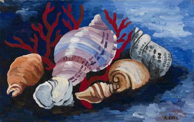 Still Life with Sea Shells by Alexandra Alexandrowna Exter