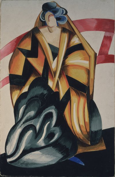 Wet-nurse. Costume design for the play Romeo and Juliet by W. Shakespeare, 1921 by Alexandra Alexandrowna Exter