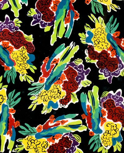 Decorative Composition, Individual flowers by Alexandra Alexandrowna Exter