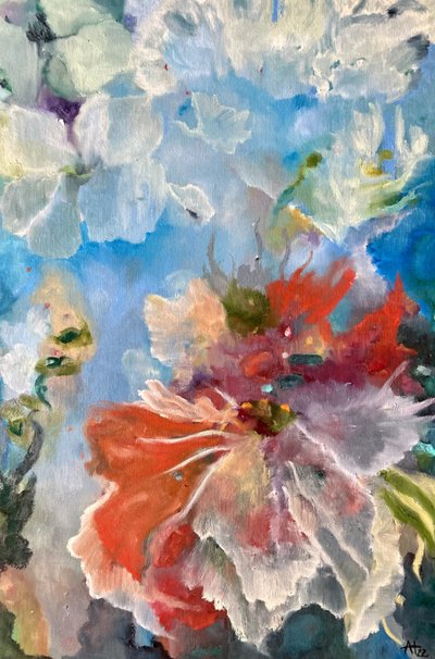Colorful Impressionist Blooms by Alexandra Higgins