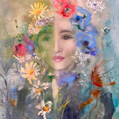 Dreamy Floral Woman by Alexandra Higgins