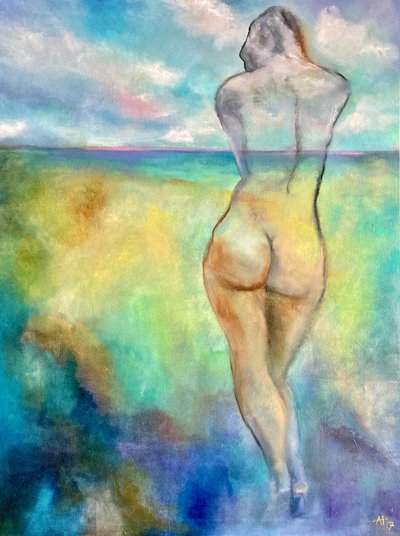 Ethereal Nude Landscape by Alexandra Higgins