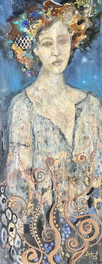 Golden Mystic Portrait by Alexandra Higgins