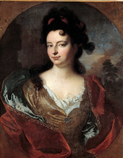 Portrait of a Lady of the Court by Louis XIV by Alexandre Francois Desportes