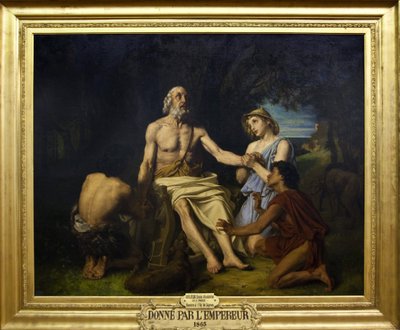Homer on the Island of Scyros by Alexandre Louis Leloir