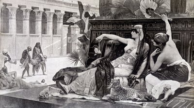 Cleopatra trying poisons on his subjects by after Alexandre Cabanel