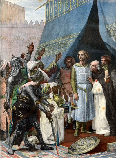 St. Louis in Jerusalem - engraving after Cabanel by after Alexandre Cabanel