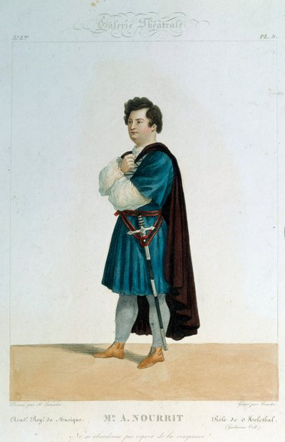 French Tenor Adolphe Nourrit in the Role of Melechtal in the Opera 