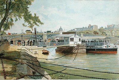 The Ponton at Suresnes, Next to the Pont des Saints Peres by Alexandre Brun