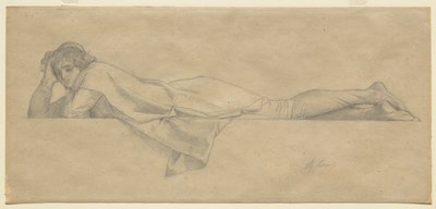 Study for "The Florentine Poet" by Alexandre Cabanel
