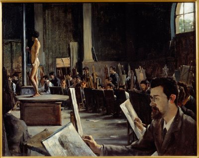 The workshop of the painter Alexandre Cabanel at the Ecole des Beaux Arts by Alexandre Cabanel