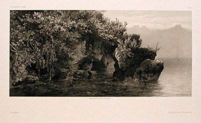 Banks of Lake Geneva by Alexandre Calame