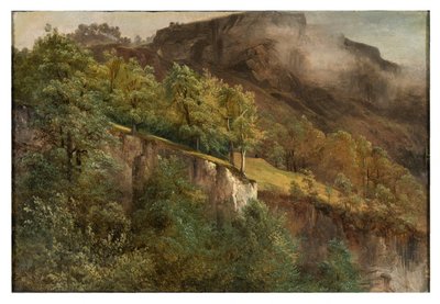 Mountain Landscape in Valais by Alexandre Calame